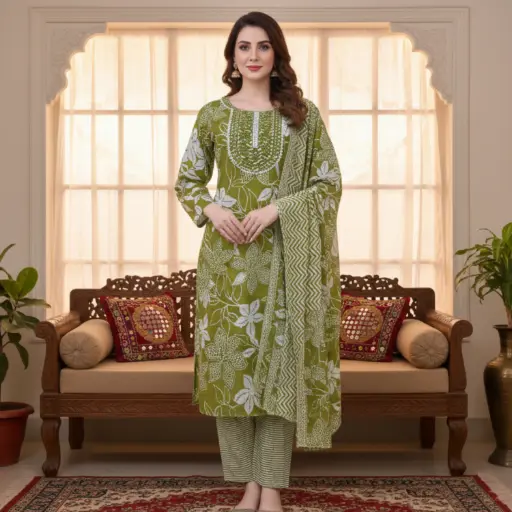 Mehendi Flora Suit